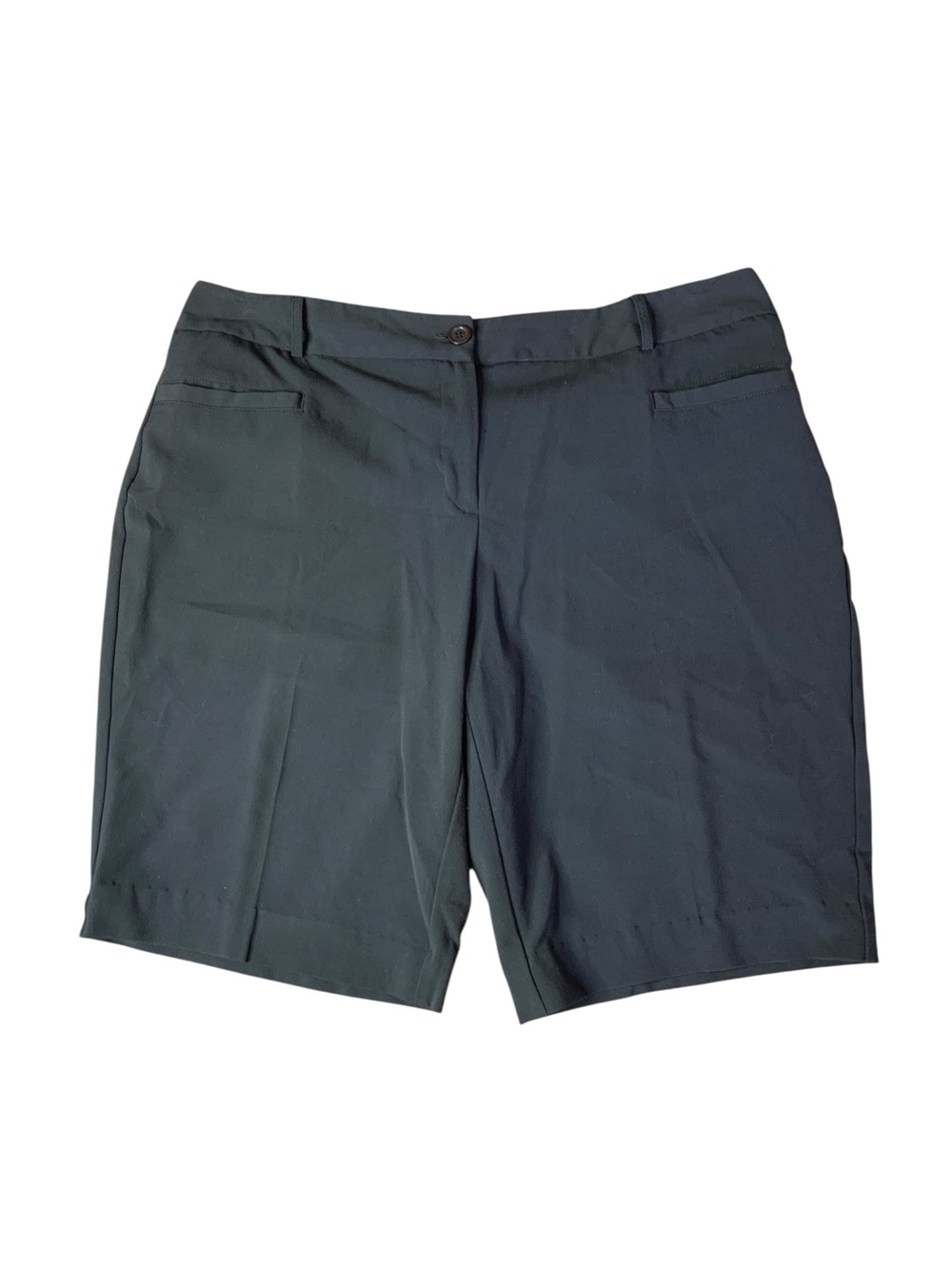 Courtenay Dark Olive Brown Dress Shorts Size 18W